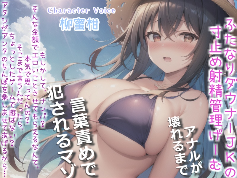 【プレミアムフォーリー】ダウナーふたなり巨乳JKの射精管理ゲーム♪お金が無くなるまで絞り尽くされ、アナルがガバガバになるまで犯され彼女専用の肉便器奴隷にされる僕。