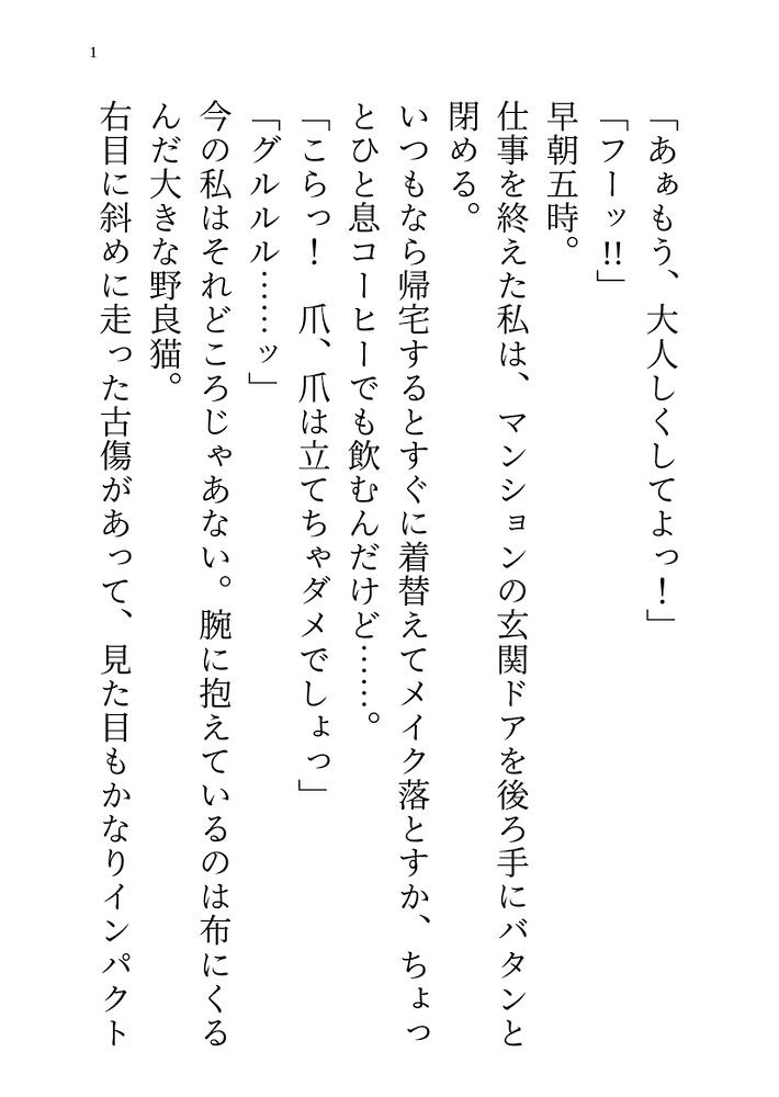 保護したボス猫♂を育てていたらアウトローイケメンに変身しちゃってクリ責めされたあげく私の方が世話されちゃう話