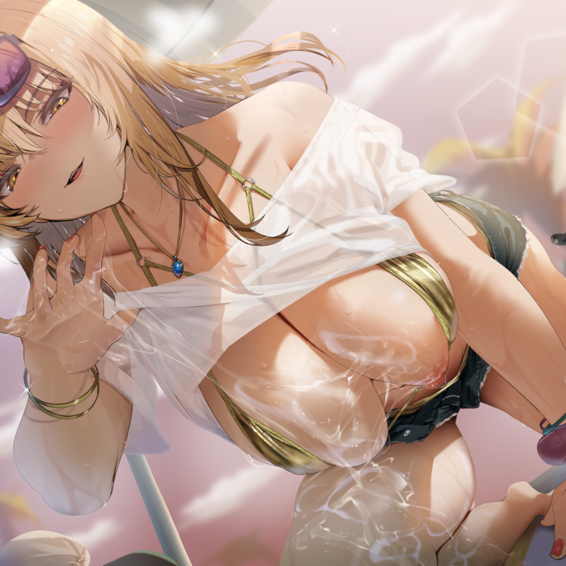 【期間限定99円/2時間】爆乳ギャルお姉さんの暮らす海辺の地元へ戻った3日間〜全肯定ぬるぬるパイズリで癒されて〜【KU100】