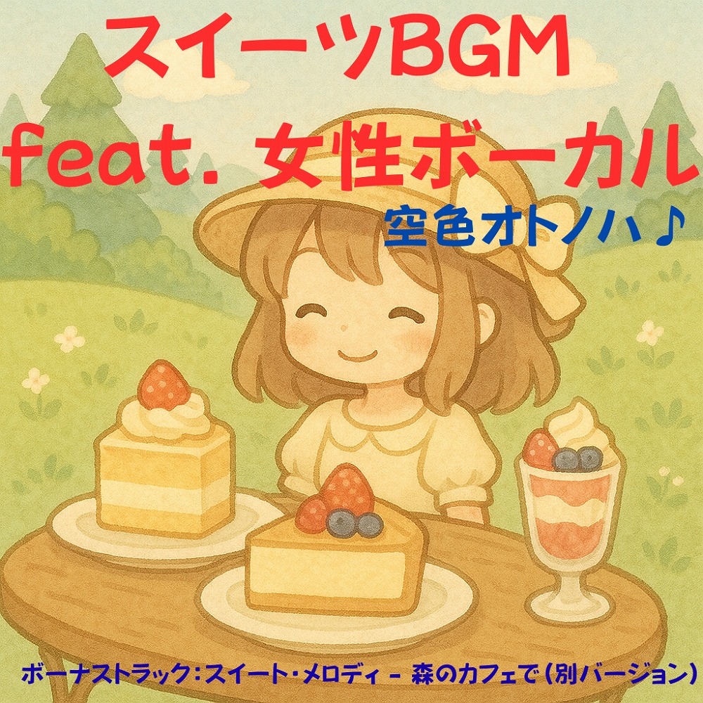スイーツメロディ5曲｜歌詞入り女性ボーカル