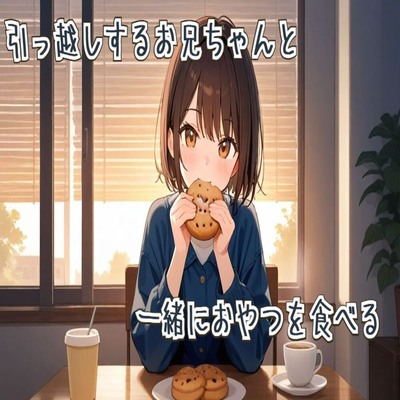【サンプル】【ASMR咀嚼音】引っ越しするお兄ちゃんと一緒におやつを食べる