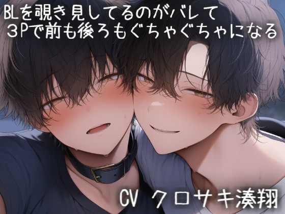 BLを覗き見してるのがバレて３Pで前からも後ろからも挿入されてぐちゃぐちゃになる
