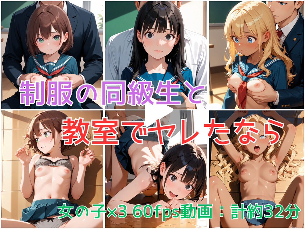 【アニメ】制服の同級生と教室でヤレたなら