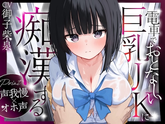 【声我慢×オホ声】電車でおとなしい巨乳JKに痴漢する【音質改善版】