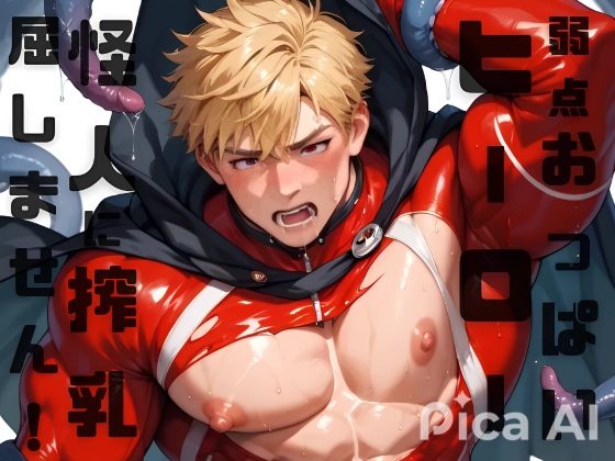 弱点のおっぱいを隠せないヒーローは怪人にどれだけ搾乳されても屈しません！