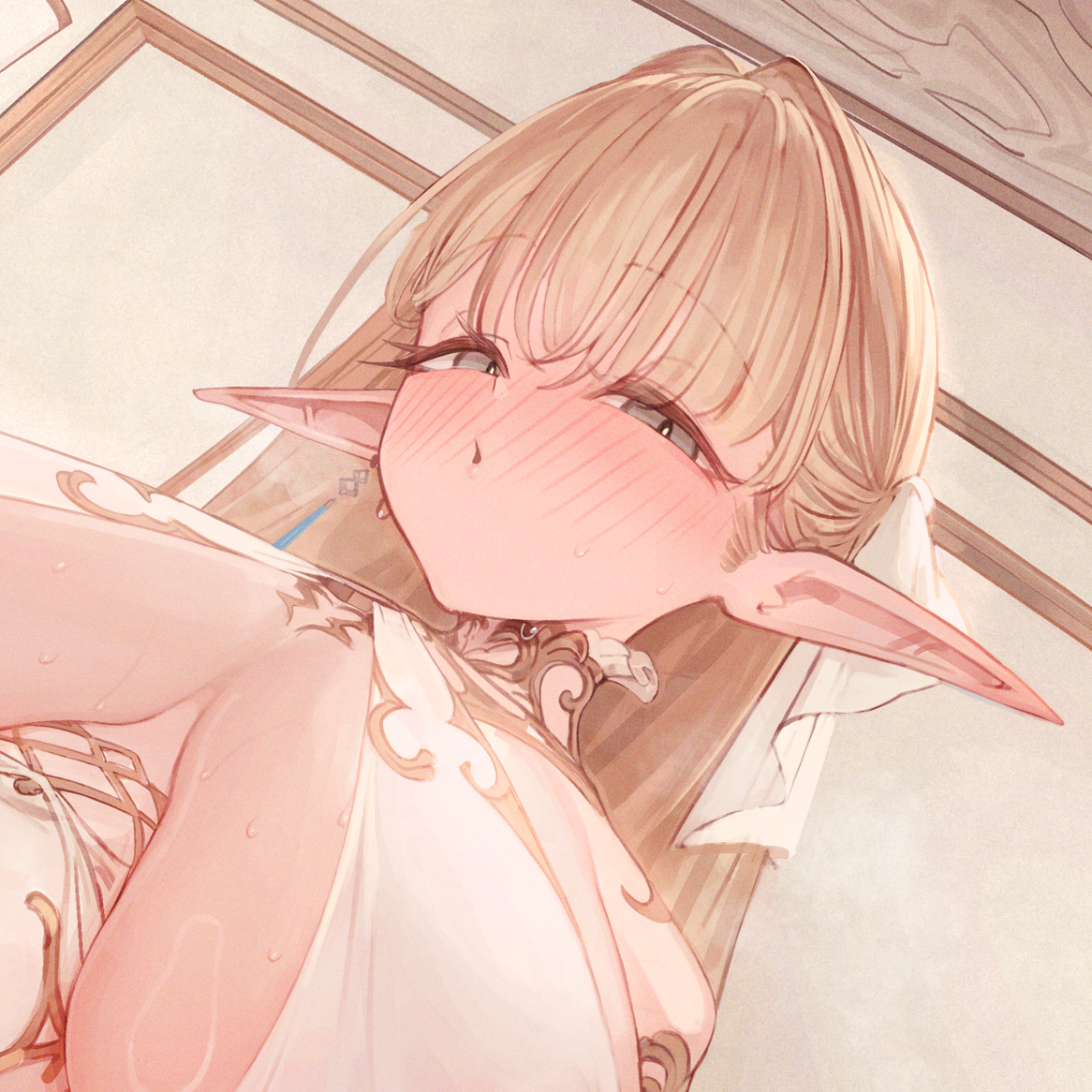 【密着×オホ声】長乳で身長2ｍ超えの特大エルフさんに、母性マシマシなおち〇ぽ甘やかしで貪られる話♪～耳元でスケベな媚びオホ声を連発される異世界ベッド情事♪～