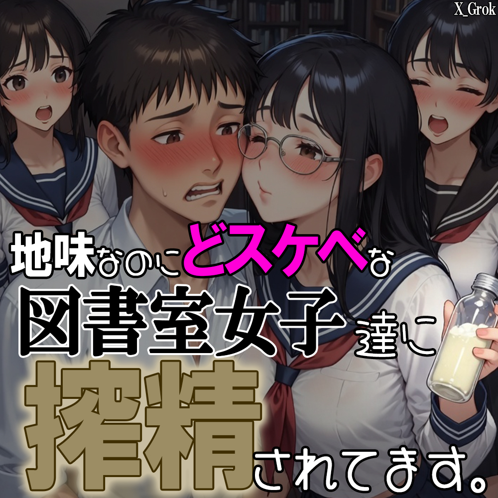 午後の休み時間に図書室女子達に搾精されてます。