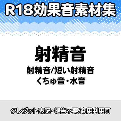 【R18効果音・クレジット表記不要】射精音に特化した効果音素材集
