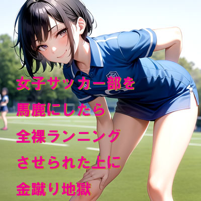 女子サッカー部を馬鹿にしたら全裸ランニングさせられた上に金蹴り地獄