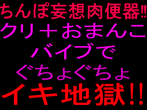 ちんぽ妄想肉便器‼クリ＋おまんこバイブでぐちょぐちょイキ地獄‼