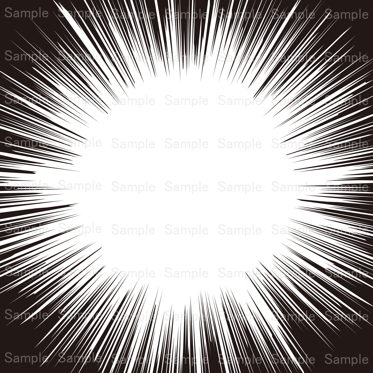 集中線の素材セット