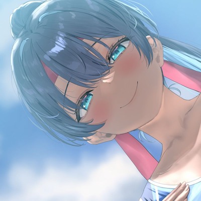 陸上部の健康的日焼けドスケベ肉体の彼女と濃厚イチャラブ汗ックス！