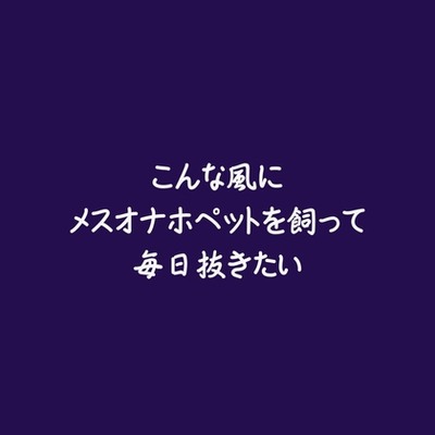 こんな風にメスオナホペットを飼って毎日抜きたい（試用版）