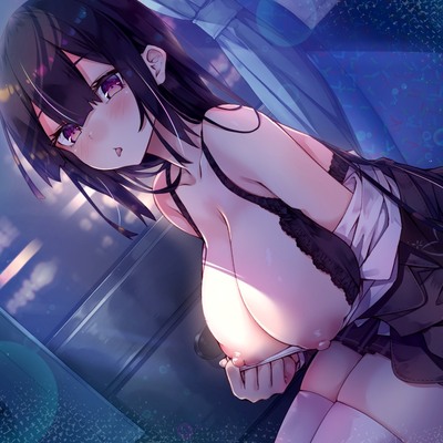 夜行バスで隣に座った爆乳ダウナーJKがひたすらにエロい