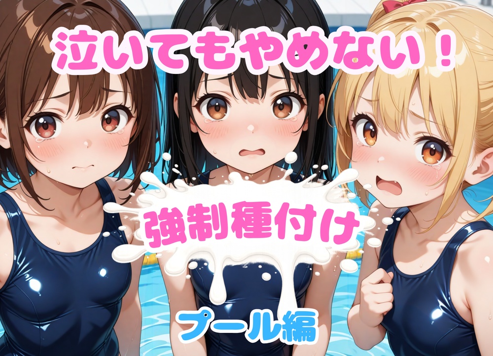 泣いてもやめない！強制種付け～プール編～
