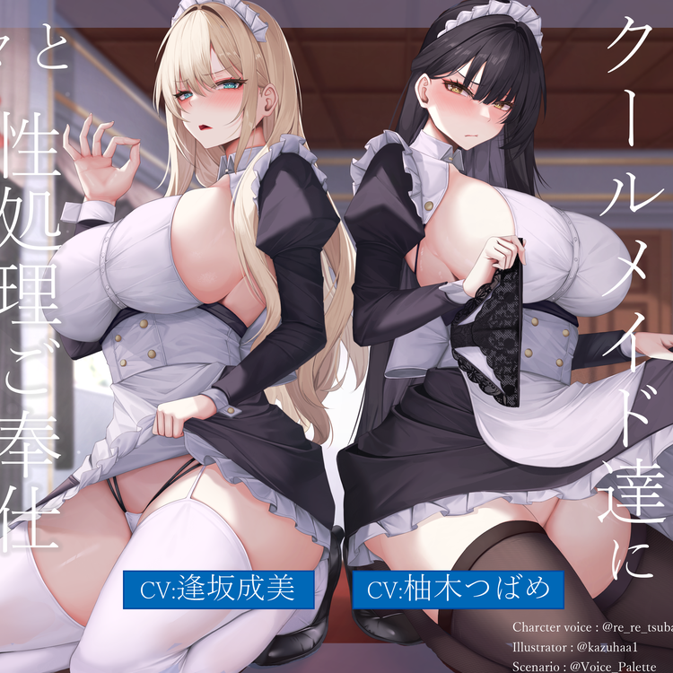 あなたを蔑むクールメイド達に淡々と性処理ご奉仕されるお話