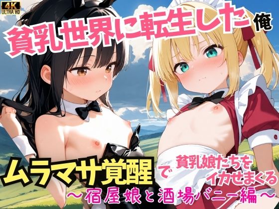 貧乳世界に転生した俺、ムラマサ覚醒で貧乳娘たちをイカせまくる〜宿屋娘と酒場バニー編〜