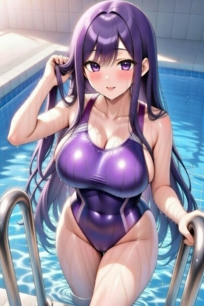 AI美女の競泳水着の誘惑〜可愛くてドえっちでごめんなさい♡〜