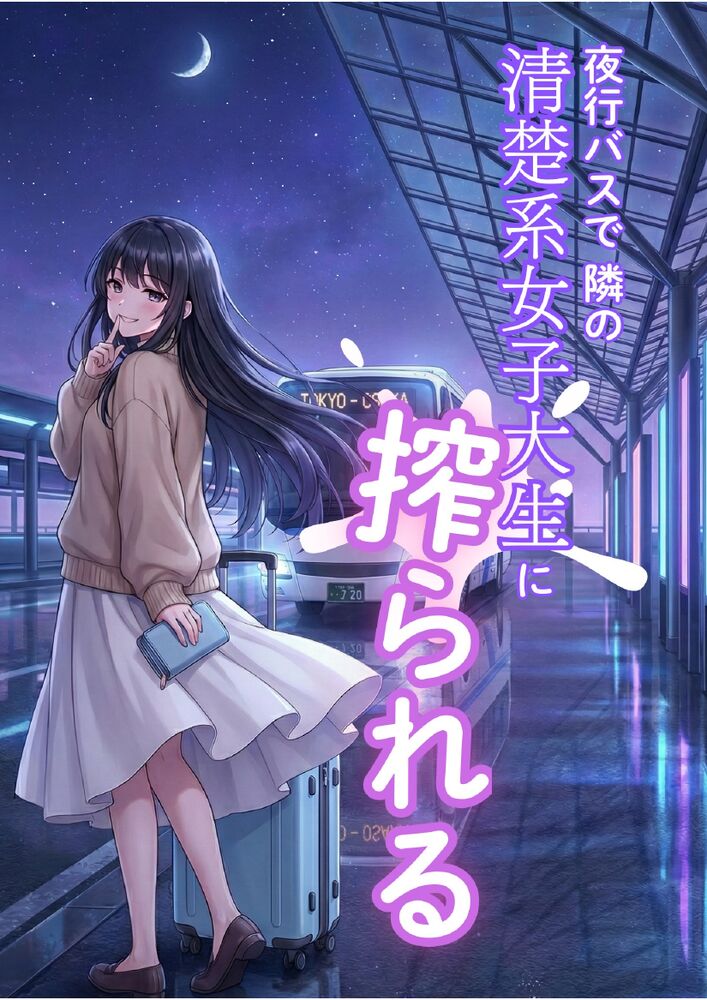 夜行バスて隣の清楚系女子大生に搾られる