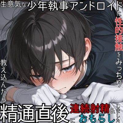 【アンドロイド】生意気な少年執事アンドロイドに、性的接触をみっちり教え込んだら、精通直後に連続射精＆おもらししました。_体験版