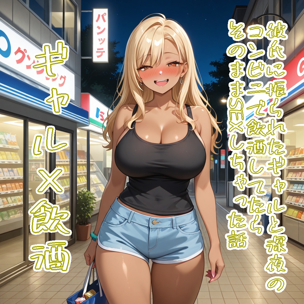 【5～10分でさっくり抜けるシリーズ】彼氏に振られたギャルと深夜のコンビニで飲酒してたらそのままSEXしちゃった話