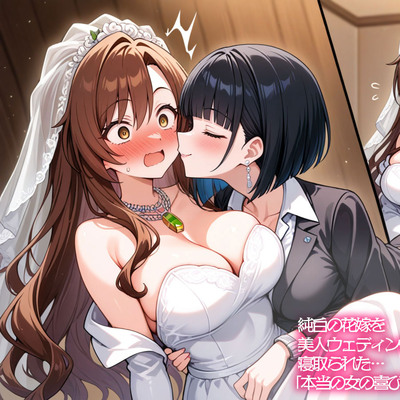 【NTR 百合】純白の花嫁を美人ウェディングプランナーに寝取られた&hellip;「本当の女の喜びを教えてあげる♡」