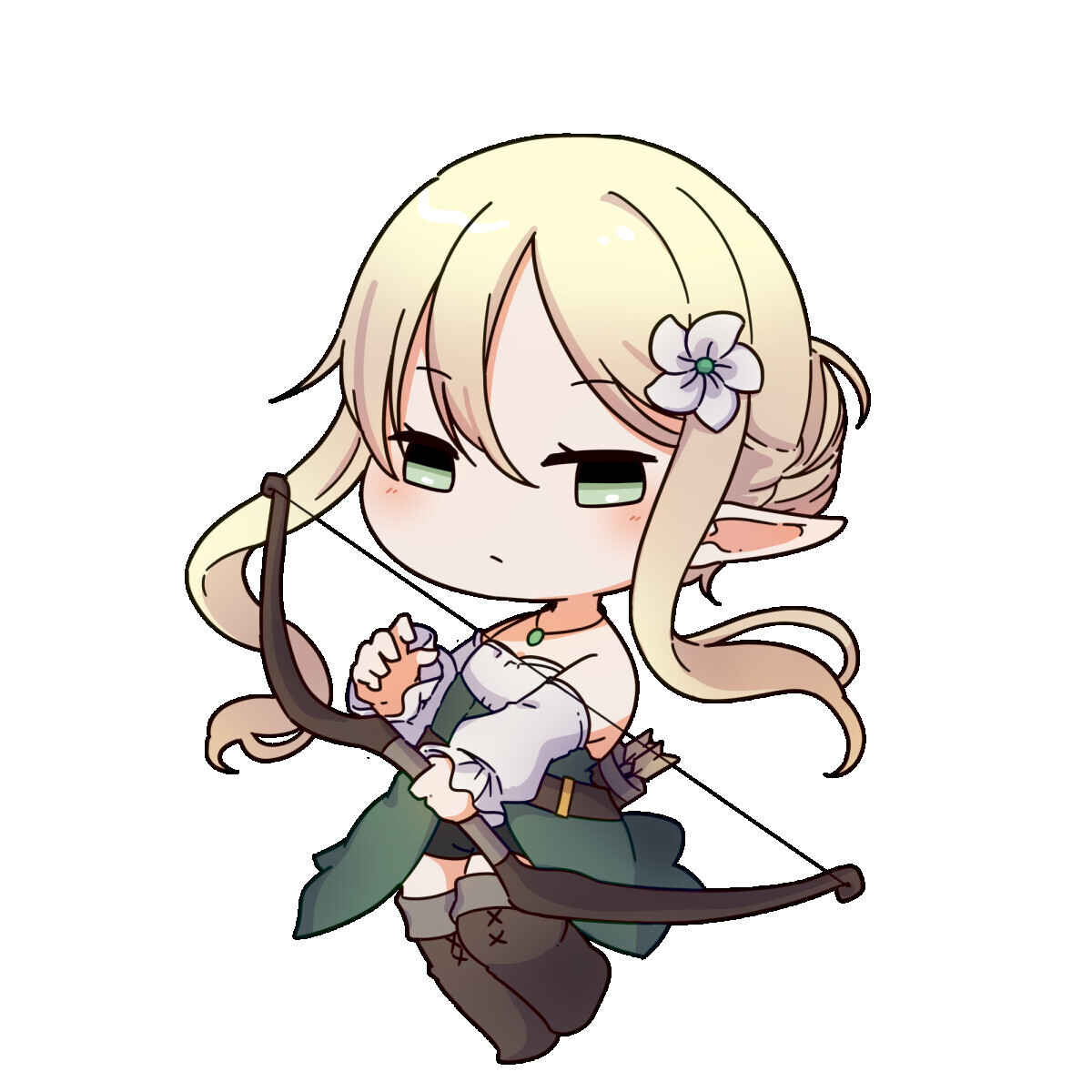 【SD立ち絵素材】エルフ♀【おためし版】