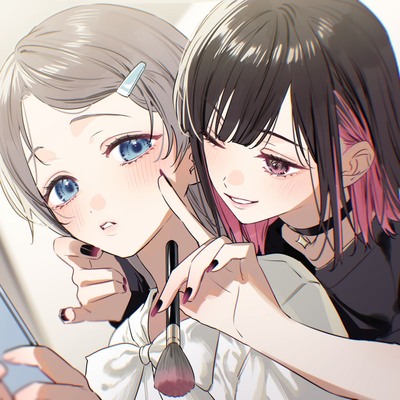 百合ップルJKのイチャあま穏やか♡ふたり時間～ メイク/エステ/耳マッサージ～