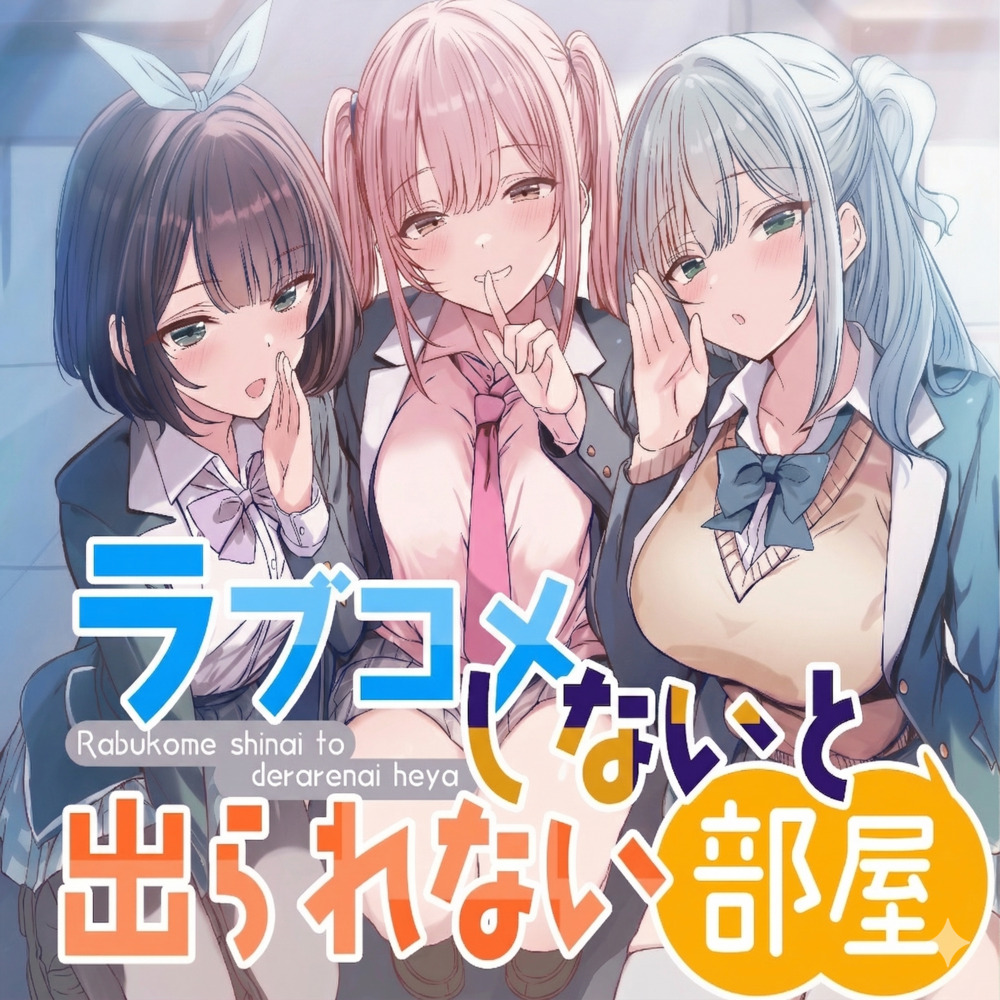 ラブコメしないと出られない部屋 ～3人の美少女たちが俺を好きだとわかって甘々修羅場すぎる～【CV:にゃろめにあ、佐倉いすみ、犬塚いちご】【KU100】