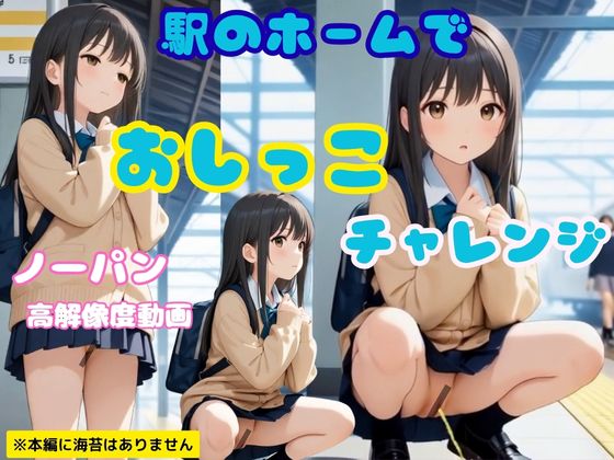 【高解像度】駅のホームでおしっこチャレンジ【72動画】