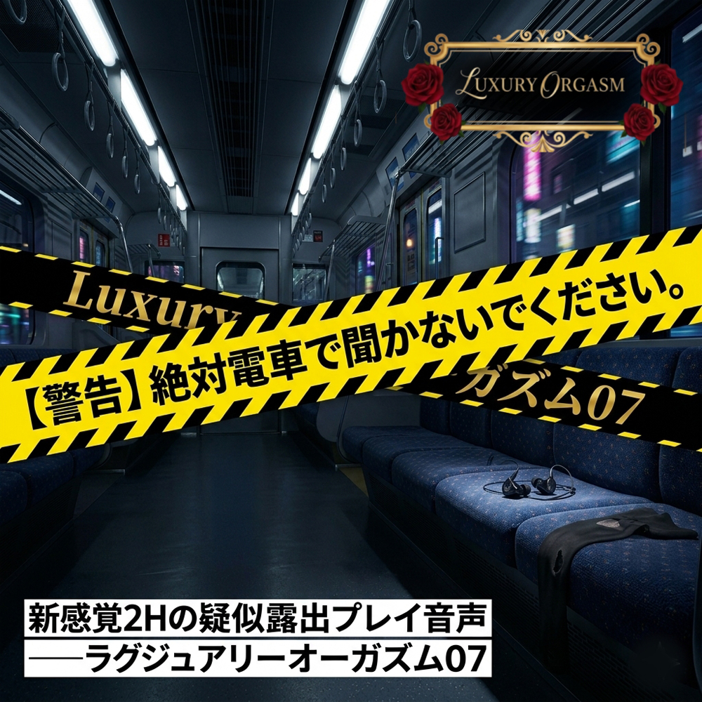 【セリフなし】絶対電車で聞かないでください。新感覚2Hの疑似露出プレイ音声 ――ラグジュアリーオーガズム07