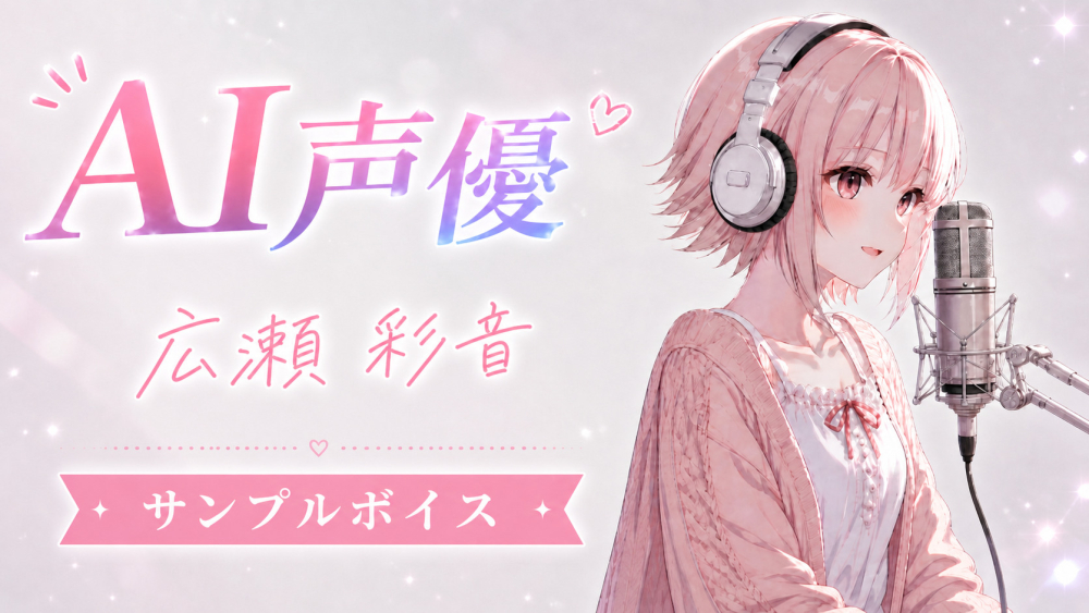 AI声優　広瀬彩音サンプルボイス