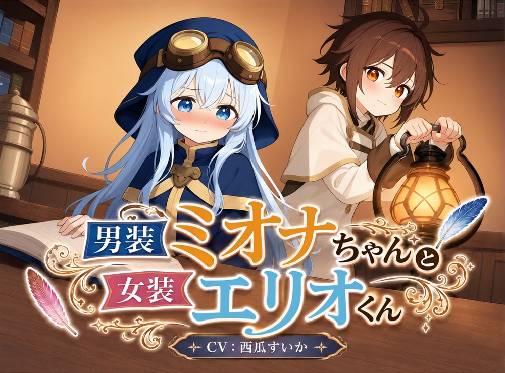 【おしがま × 叙述トリック】男装ミオナちゃんと女装エリオくん