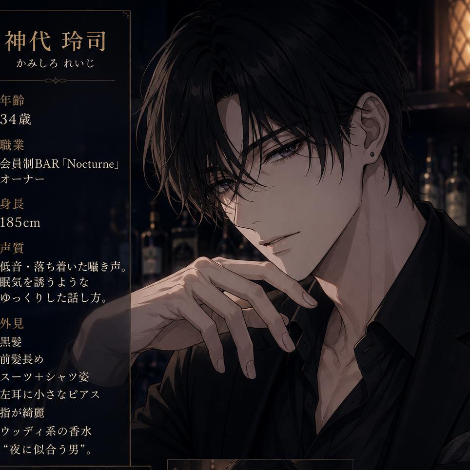 『午前2時、君はまたここへ来る。』 &mdash; 独占欲強めな深夜バーのオーナーにトロトロ中出しセックスで依存させられる夜 &mdash;