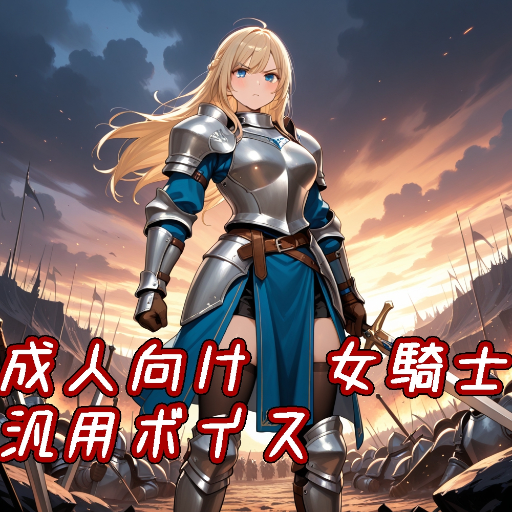 【ボイス素材】ファンタジー系女騎士【成人向け】