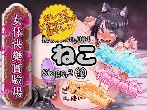 【実演】『女体快楽実験場』 被験体No,004「ねこ」Stage,2後編 『アナル処女卒業、その後・・・』【オホ声】