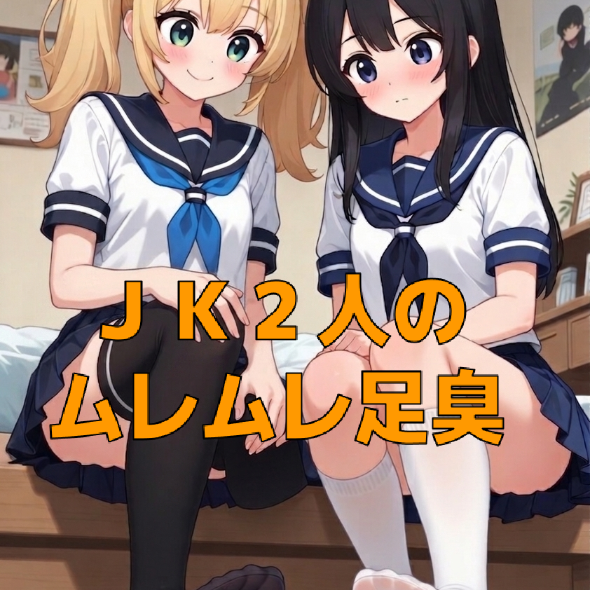 ギャル&times;清楚、足裏の匂い嗅ぎ比べ