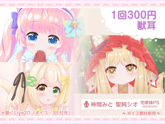 1回300円 - 獣耳