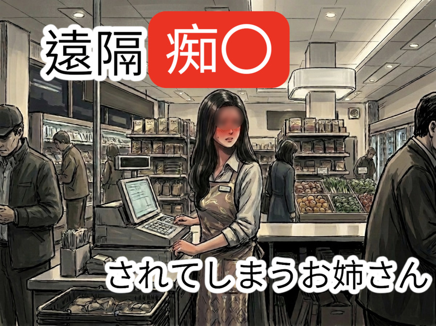 仕事中に遠隔でブラやショーツの中を舐め回されて逝かされてしまうお姉さん