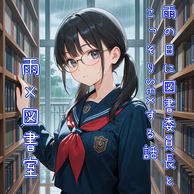 【5～10分でさっくり抜けるシリーズ】雨の日に図書委員長とこっそりSEXする話