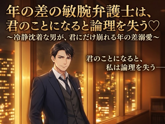 年の差の敏腕弁護士は、君のことになると論理を失う♡〜冷静沈着な男が、君にだけ崩れる年の差溺愛〜【年の差/弁護士/溺愛/バイノーラル】