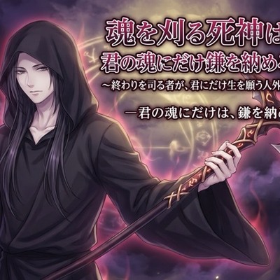 魂を刈る死神は、君の魂にだけ鎌を納める♡〜終わりを司る者が、君にだけ生を願う人外溺愛〜【死神/人外/背徳/バイノーラル】