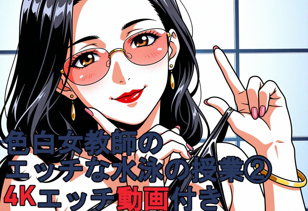 色白女教師のエッチな水泳の授業② 4Kエッチ動画付き。