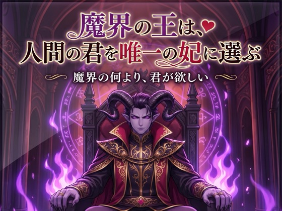 魔界の王は、人間の君を唯一の妃に選ぶ♡〜魔を統べる支配者が、君にだけ跪く人外溺愛〜【魔王/人外/支配/バイノーラル】
