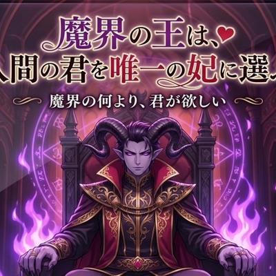 魔界の王は、人間の君を唯一の妃に選ぶ♡〜魔を統べる支配者が、君にだけ跪く人外溺愛〜【魔王/人外/支配/バイノーラル】