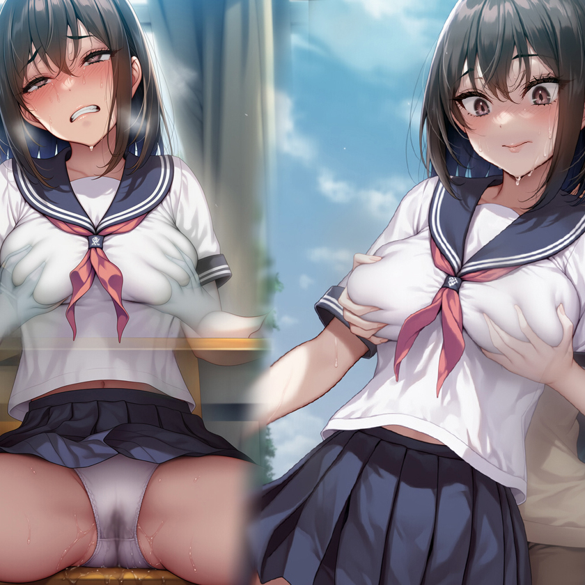 『レズ幽霊に取り憑かれ、日常全てで愛撫されて焦らし抜かれ、イカされまくった女子○生』【ボイス版】