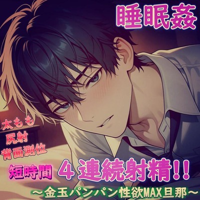 【睡眠姦】金玉がパンパンになるほど精子が溜まった性欲MAXの旦那が仕事が終わって遅くに帰宅して、寝ている嫁をサクッと背面側位で犯しちゃう。～4連続射精の絶倫夫～