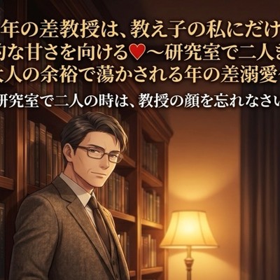 年の差教授は、教え子の私にだけ知的な甘さを向ける♡〜研究室で二人きり、大人の余裕で蕩かされる年の差溺愛〜【年の差/教授/溺愛/バイノーラル】