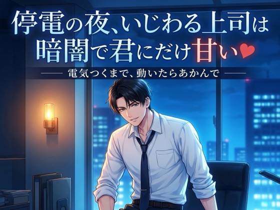 停電の夜、いじわる上司は暗闇で君にだけ甘い♡〜誰にもバレないよう、暗闇で耳元に囁かれ甘やか中出しされる残業の夜〜【関西弁/バイノーラル】