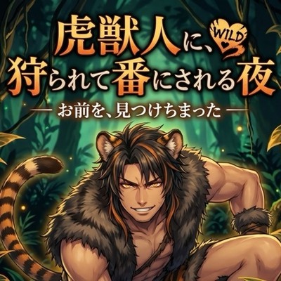 虎獣人に、狩られて番にされる夜♡〜本能で見つけた運命を、噛んで番って離さない〜【獣人/虎/本能/バイノーラル】